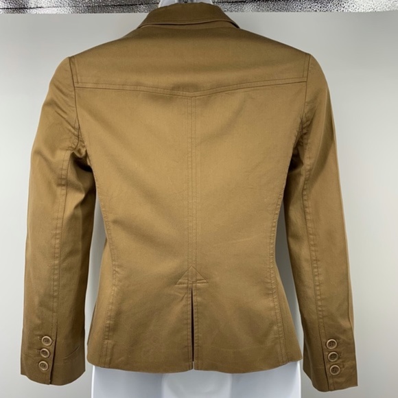 Theory women’s brown three button jacket/blazer, 0 - Picture 2 of 8